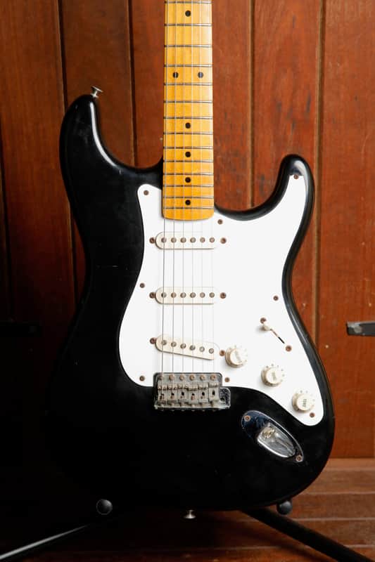 Fender American Vintage '57 Stratocaster Black Electric Guitar 2007 Pre-Owned image 1