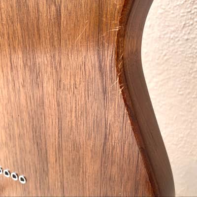 T-style 2017 - Handmade, original solid body black walnut wood image 11