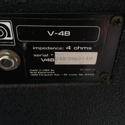 Ampeg Classic V-4BH 2x15 Folded Cone Bass Cabinet Black image 2
