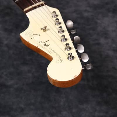 1964 Fender Jazzmaster - Olympic White with Matching Headstock - OHSC image 14