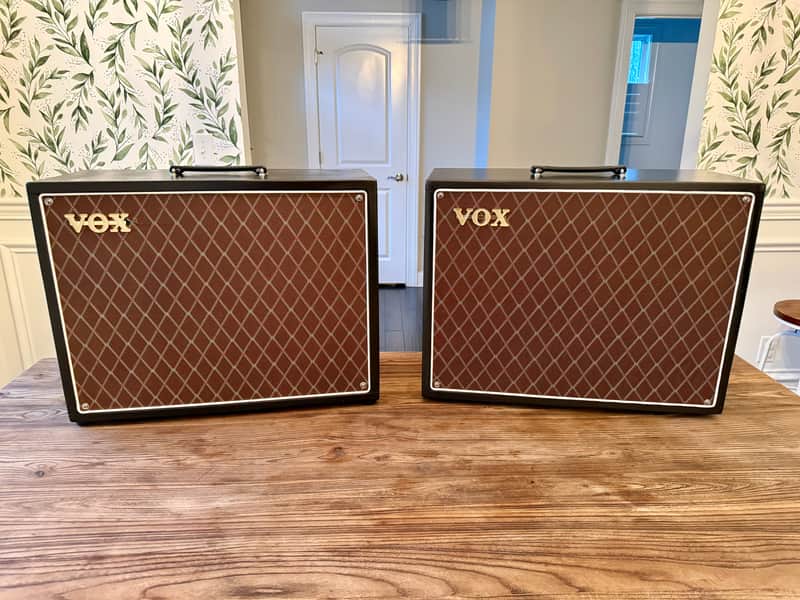 Custom Stereo 1x12 Guitar Cabinets – Vox Blue Speakers – Studio / Worship / Ambient image 1