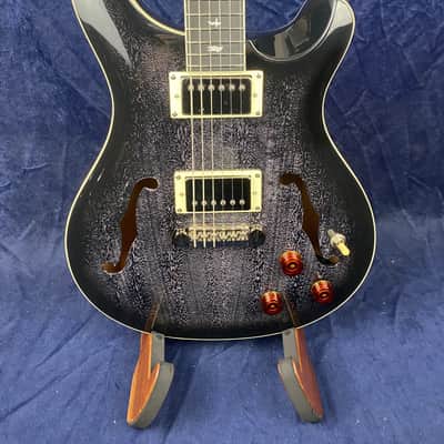 PRS SE Hollowbody Standard Piezo in Dog Hair Smokeburst with Hard Case image 2