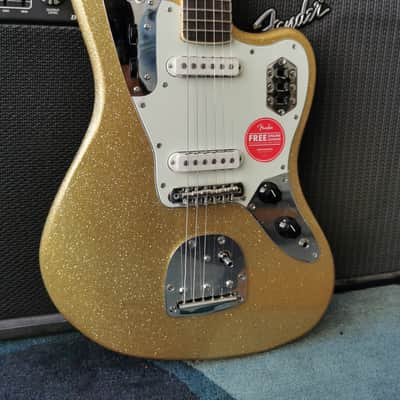 Squier Limited Edition Classic Vibe 70s Jaguar 2024 - Gold Sparkle image 2