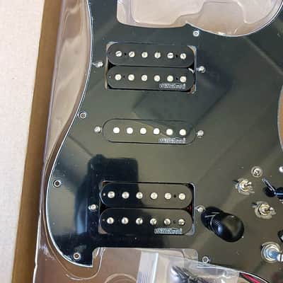 Black HSH Guitar Strat Style Prewired Loaded Pickguard, Multi Switches Wiring image 2