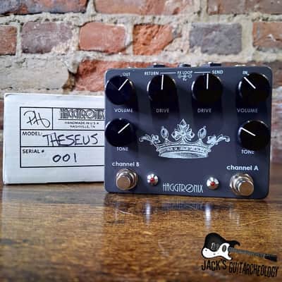 Haggtronix Theseus Dual Chanel Overdrive - 1 OF 1 Custom Build w/ Box *USED* (Charcoal - 2020s)