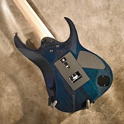 Ibanez Left Handed J. Custom RG-8570ZL 2017 Trans Blue image 7