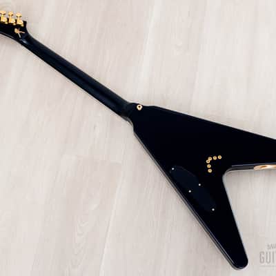 2022 Gibson Custom Shop Dave Mustaine Flying V EXP Limited Edition Red Amber Burst w/ Case, CoA, Tags image 11