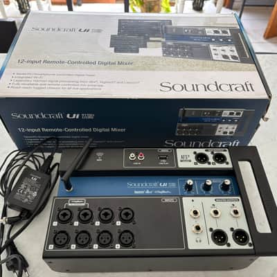 Soundcraft Ui12 12-Channel Remote Controlled Digital Mixer 2010s - Black/Blue image 1