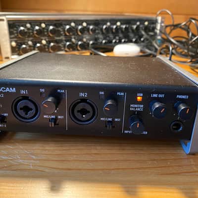 TASCAM US-2X2 USB Audio Interface 2010s - Black image 1