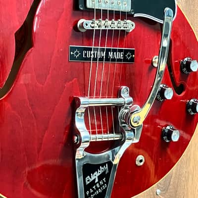 Gibson ES-335 1964 Murphy Lab Bigsby (stop tail included) - Cherry Red image 3