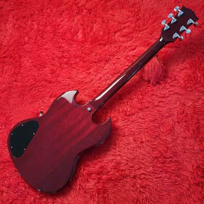 Very Rare Morris SG Deluxe (H.S. Anderson) 1973 - John Cipollina Clone? - Bigsby Style Tremolo - Original Maxon Humbuckers - Cherry Finish - Made In Japan MIJ image 10