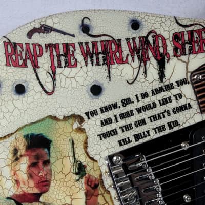Custom Crackle Painted And Upgraded Fender Squier Telecaster With Graphics image 8