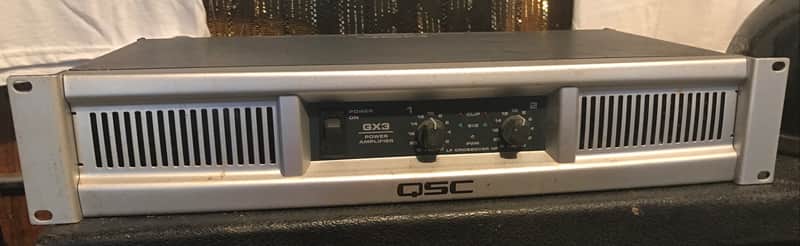 QSC GX3 2-Channel Power Amplifier 2010s - Silver image 1