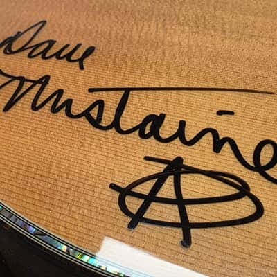 Dave Mustaine's personal Dean Recording Studio Acoustic Guitar Martin D45 Cutaway MEGADETH Artist Signed owned by DAVE MUSTAINE with custom USA tour soft case image 7