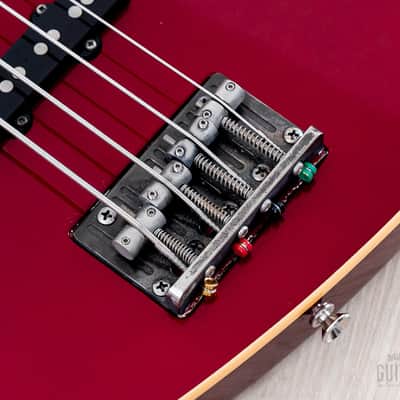 2011 Fender Aerodyne Jazz Bass AJB-DX Candy Apple Red PJ, Japan MIJ image 8