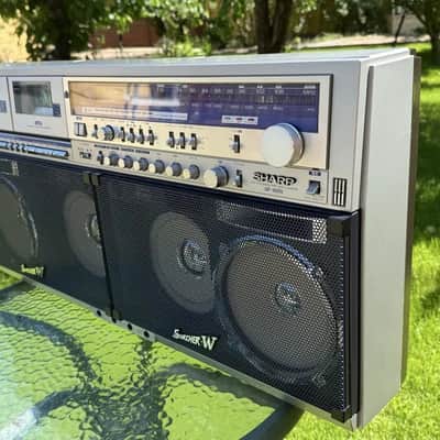 Sharp GF-1000 Rare Vintage Boombox Serviced Warranty Fully Working Cassette image 23