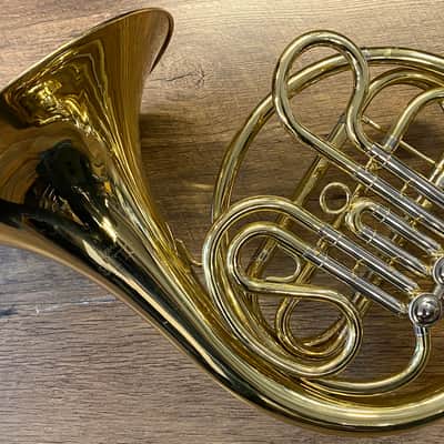 Olds FH560 Gold-Lacquered Finish Student Model Single French Horn with Original Case and Mouthpiece image 1
