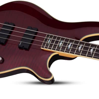 Schecter Omen Extreme-4 Left Hand Electric Guitar - Black Cherry (2046) image 7