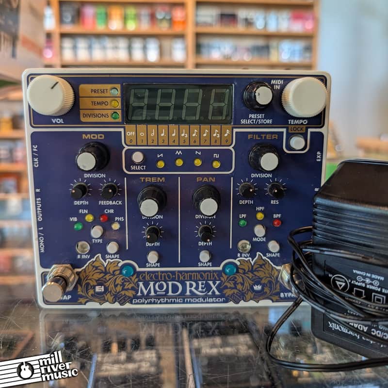 Electro-Harmonix Mod Rex Polyrhythmic Modulator Pedal - Used, with Box & PSU image 1