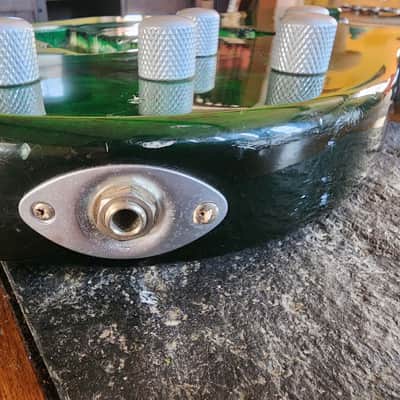Peavey Fury V 5-string bass body 2007 - green QM image 15
