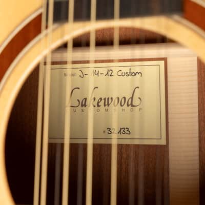 2021 Lakewood Custom Shop J-14-12 Custom - Natural | Made in Germany All Solid Jumbo 12-String Acoustic Guitar | CoA OHSC image 18