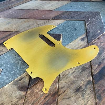 Real Life Relics Aged Gold Anodized Aluminum Pickguard For Fender® Telecaster® 8 Hole    [PGO4] image 3