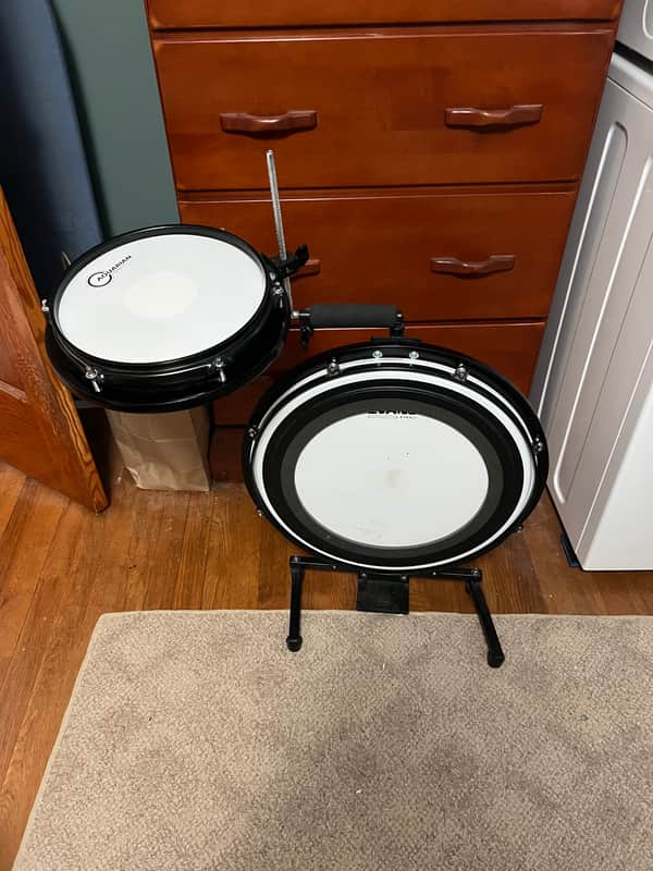 Pearl PCTK1810 Compact Traveler 10 / 18" 2pc Portable Drum Set 2017 - 2020 - Black image 1