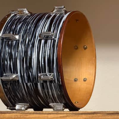 1980's Tama Superstar Black Oyster 8x12 9x13 10x14 16x16 16x18 14x24 Drum Kit Re-Wrap image 20