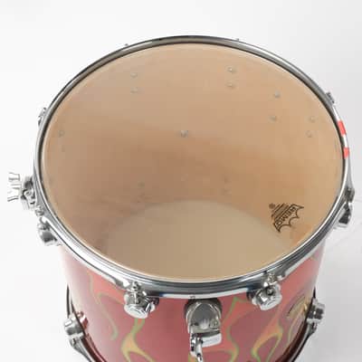 DW Collectors Series 3-Piece Flame Drum Kit (Kick, Snare, Floor Tom) Owned by Brian Setzer image 16