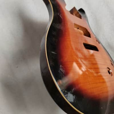 Tobacco Burst Custom HH Guitar Mahogany Body with Quilted Maple Top image 2