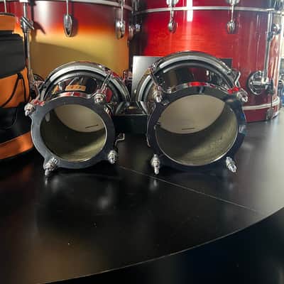 L.P. Latin Percussion Black Fiberglass Bongos w/Deluxe Case image 8