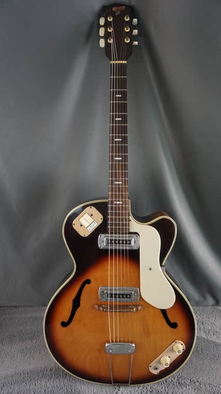 Teisco EP-14 1960s - Brown Burst Hollow Body Electric | Reverb