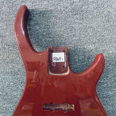 Red 4 String Bass Body image 2