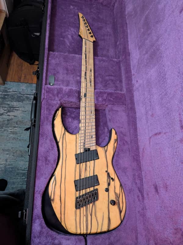 Legator NRF7-200 Ninja R 200 7-String Multi-Scale with Maple Fretboard 2010s Solid Purple Burl image 1