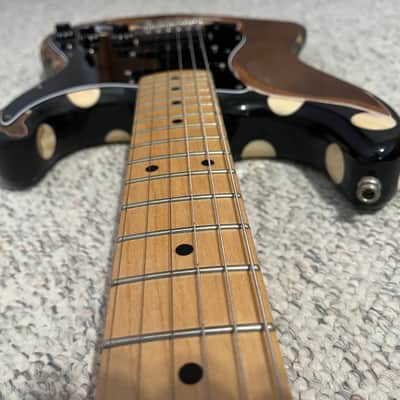 Heavy relic Fender Buddy Guy Artist Series Signature Stratocaster 2018 - Black with Polka Dots with Dimarzio and lace sensor pickup image 14