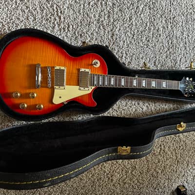 2014 Epiphone 1960 Les Paul Standard Tribute Plus - Cherry Sunburst image 14