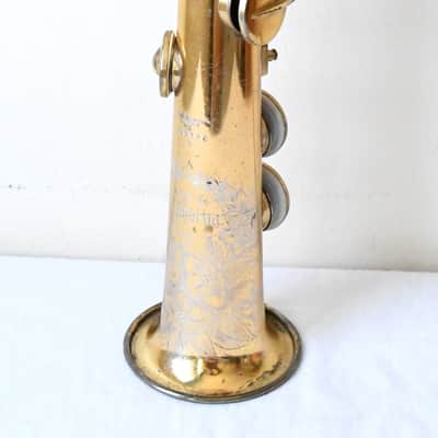 Conn New Wonder I Soprano Sax 1923 - Original Gold Plate-Overhauled-Free USA Ship image 3