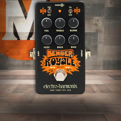 Electro-Harmonix Bender Royale Fuzz Pedal - Black (BENDER BLACK) image 1