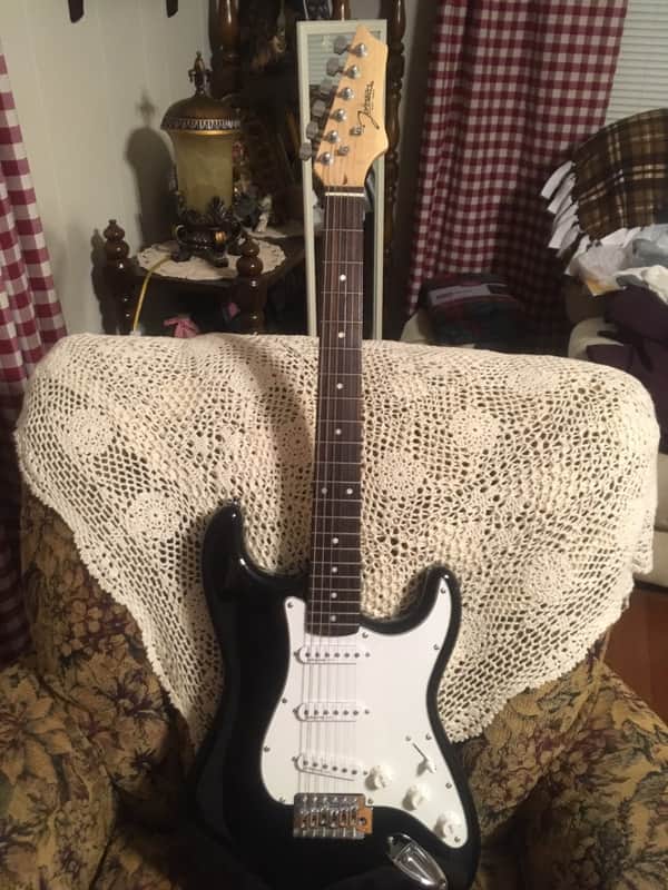 Johnson Johnson Est. 1993 Electric Guitar Black/White | Reverb