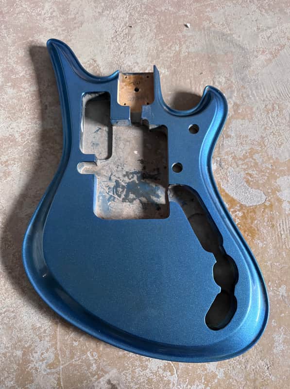 Metallic Blue DIY Project Teisco Style Guitar Body image 1