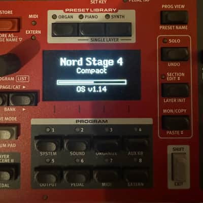 Nord Stage 4 HA73 Hammer Action 73-Key Digital Piano 2023 - Present - Red