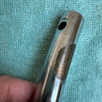 Ludwig Vintage Bass Drum 5” Rail Consolette Tom Mount Base Bracket Part 60s - Chrome image 9