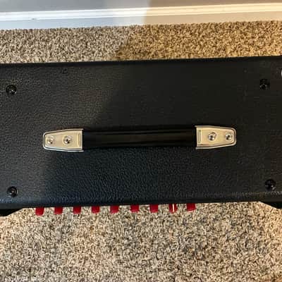 Fender Studio 85 amp-red knob-w/ footswitch 1980s - Black image 4