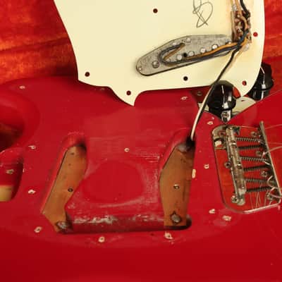 all original 1964 Fender pre-CBS Duo-Sonic II Red image 25