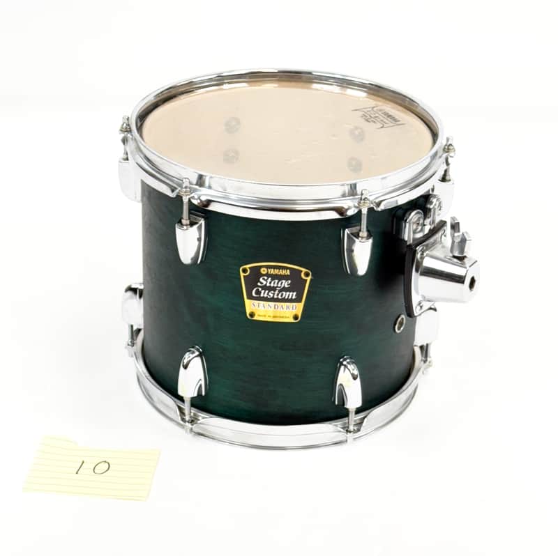 Yamaha Stage Custom Standard 10x9 Tom Marina Green Indonesia Made