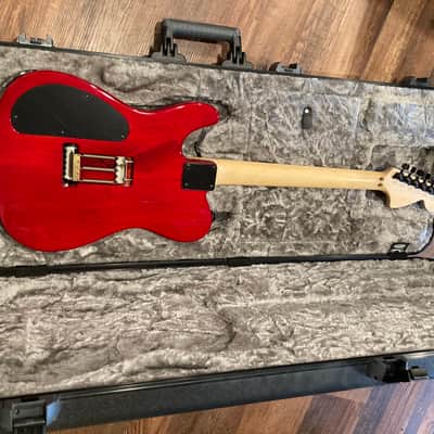 Warmoth Super tele Transparent red image 3