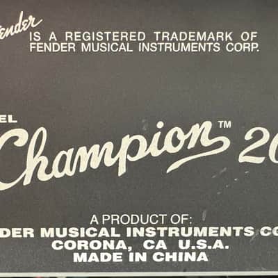 Fender Champion 20 2021-2022 - Black image 6