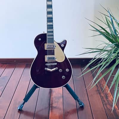 Gretsch G6228FM Players Edition Jet BT with V-Stoptail 2018 - Dark Cherry Stain - Flamed Top image 1