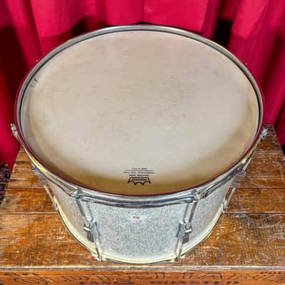 1970s Ludwig 12x17 Tenor Drum Silver Sparkle image 10