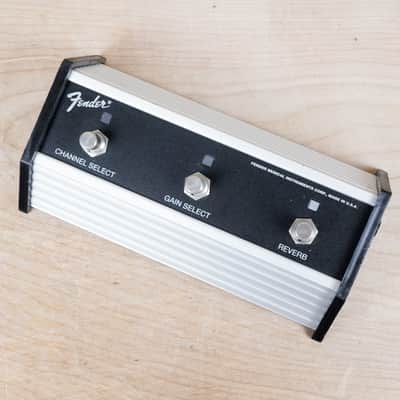 Fender 3 Button Footswitch 1980s-1990s Super 60 112 Channel Select, Gain Select, Reverb Made in USA image 1